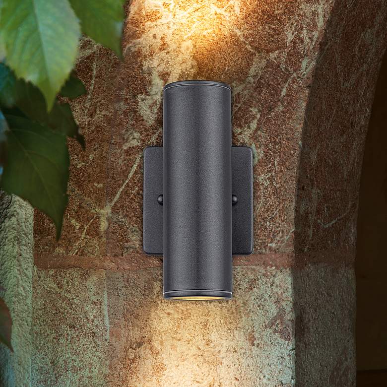 Image 2 Riga - 2-Light Outdoor Wall Light - Anthracite