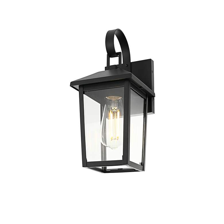 Image 3 Riggs 12 1/2" High Black Outdoor Wall Light more views