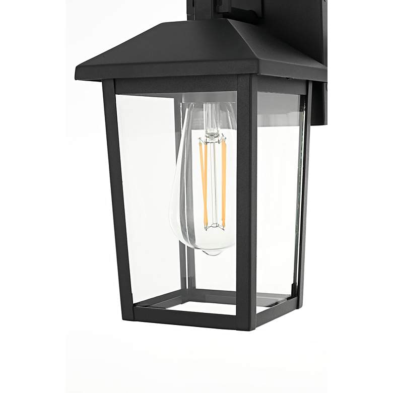 Image 4 Riggs 12 1/2" High Black Outdoor Wall Light more views