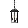 4_Riggs 15" High Black 3-Light Outdoor Hanging Light more views