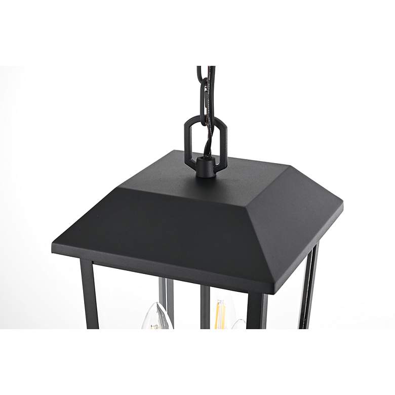 Image 5 Riggs 15" High Black 3-Light Outdoor Hanging Light more views
