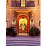 2_Riggs 17 1/2" High Black 3-Light Outdoor Wall Light more views