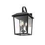 3_Riggs 17 1/2" High Black 3-Light Outdoor Wall Light more views