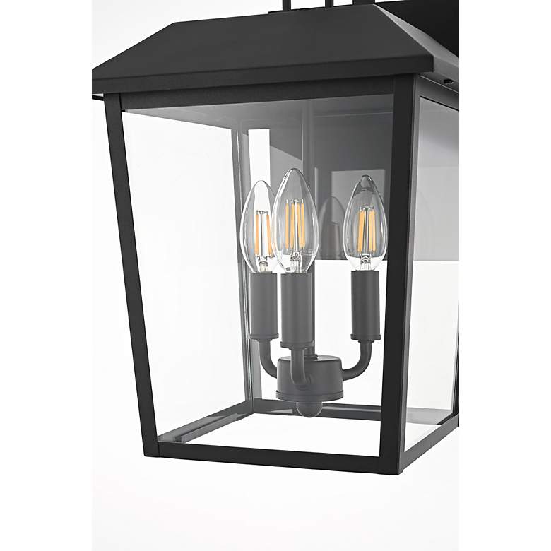 Image 5 Riggs 17 1/2" High Black 3-Light Outdoor Wall Light more views
