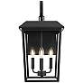 2_Riggs 21 1/2" High Black 3-Light Outdoor Wall Light