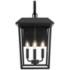 Riggs 21 1/2" High Black 3-Light Outdoor Wall Light