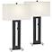 Right Angle Black Table Lamp Set of 2