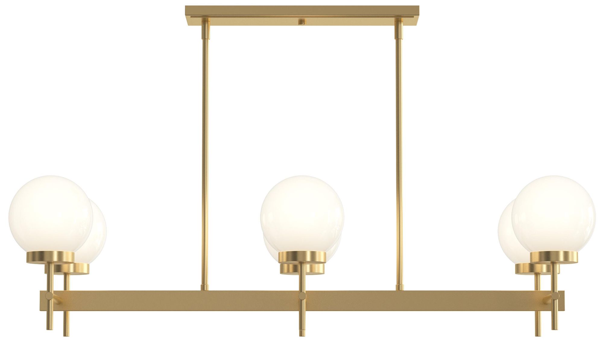 Image 7 Rigsby Six-Light  Linear Chandelier more views