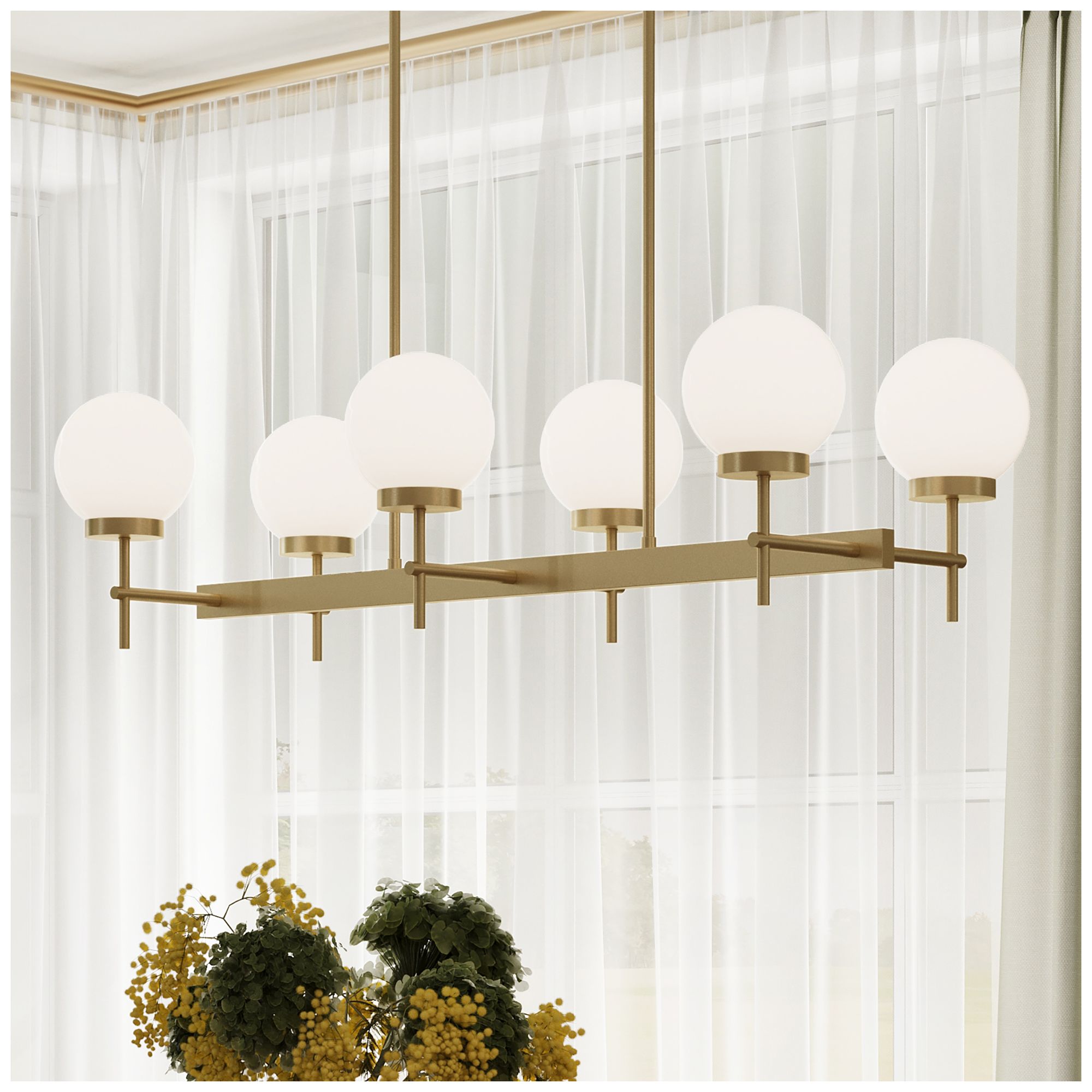 Rigsby Six-Light  Linear Chandelier