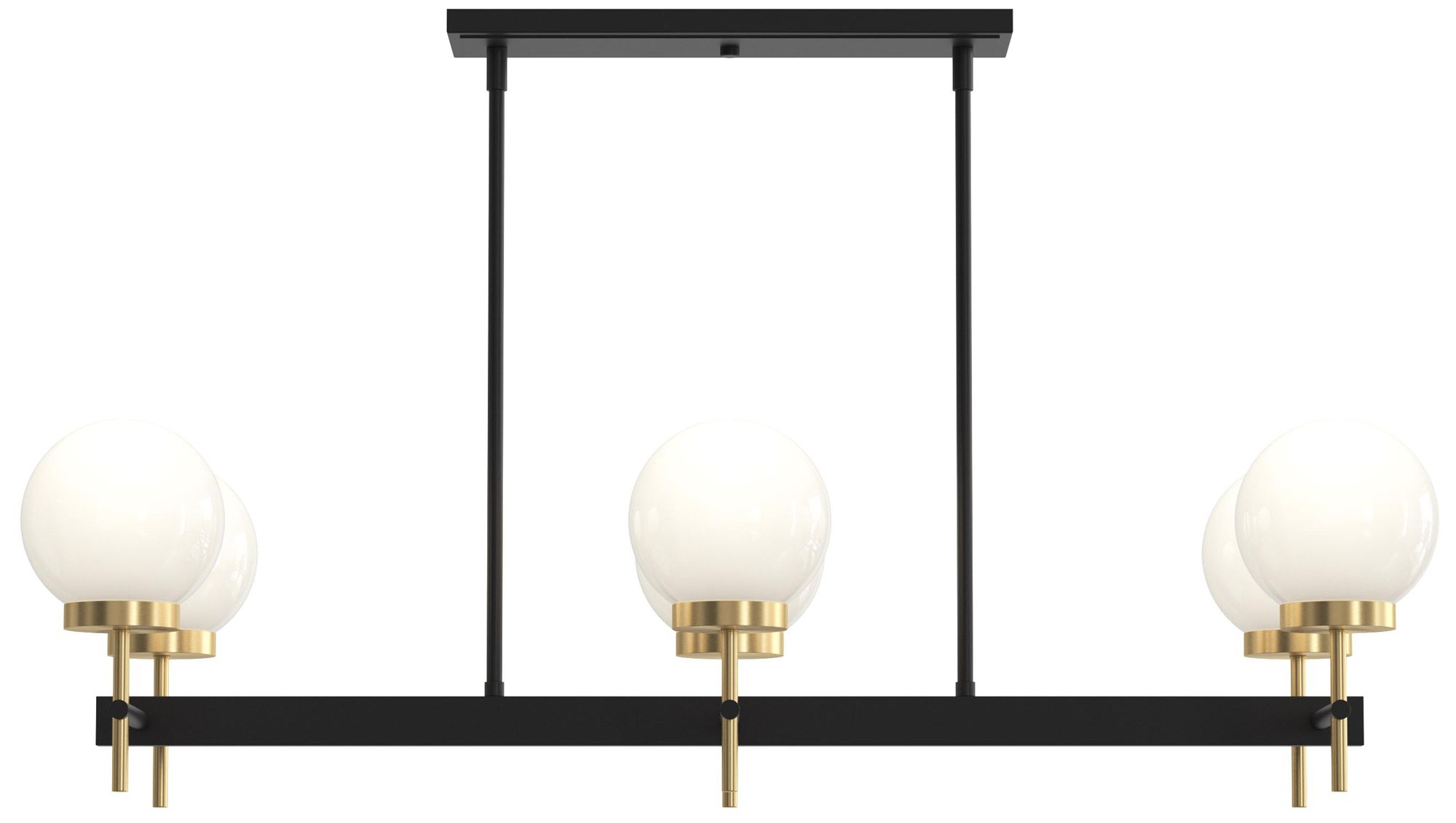 Image 7 Rigsby Six-Light  Linear Chandelier more views