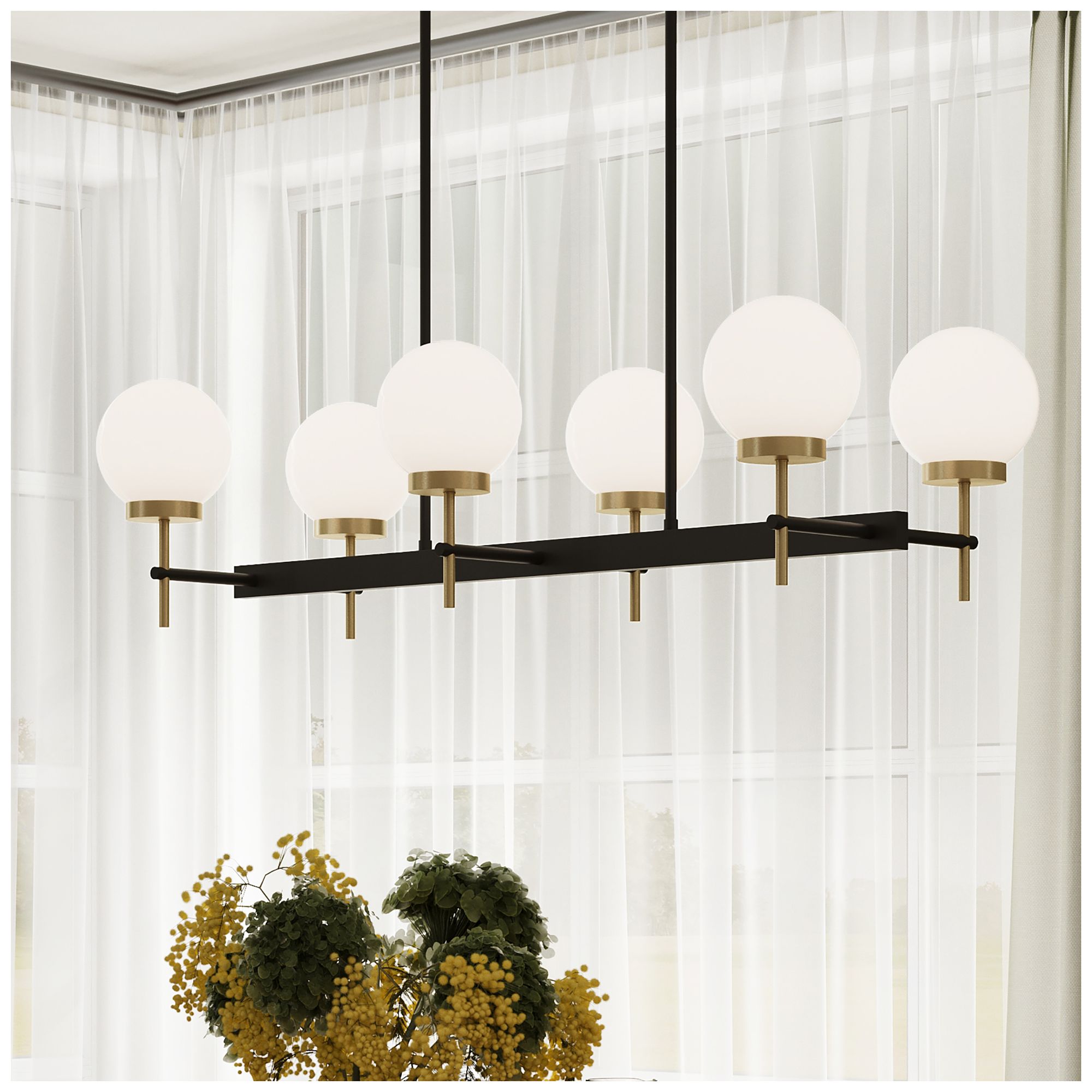 Rigsby Six-Light  Linear Chandelier