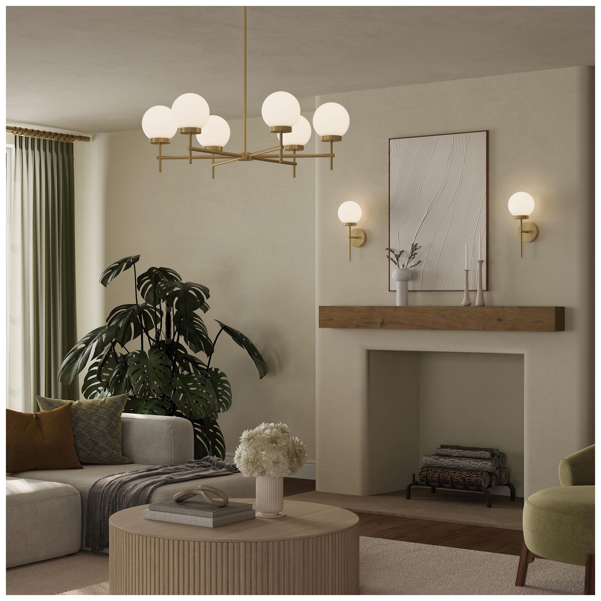 Image 3 Rigsby Six-Light  Medium Chandelier more views