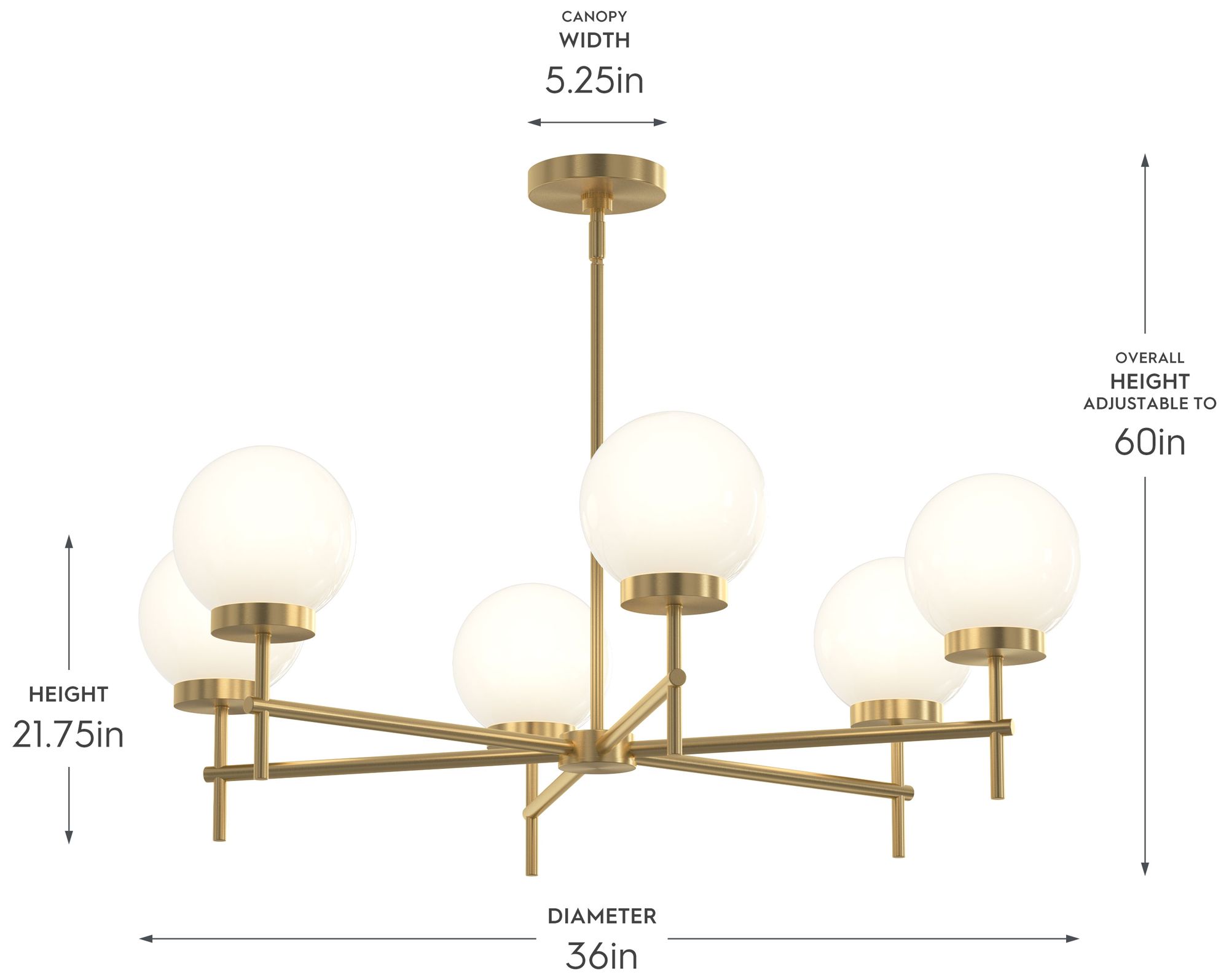 Image 6 Rigsby Six-Light  Medium Chandelier more views