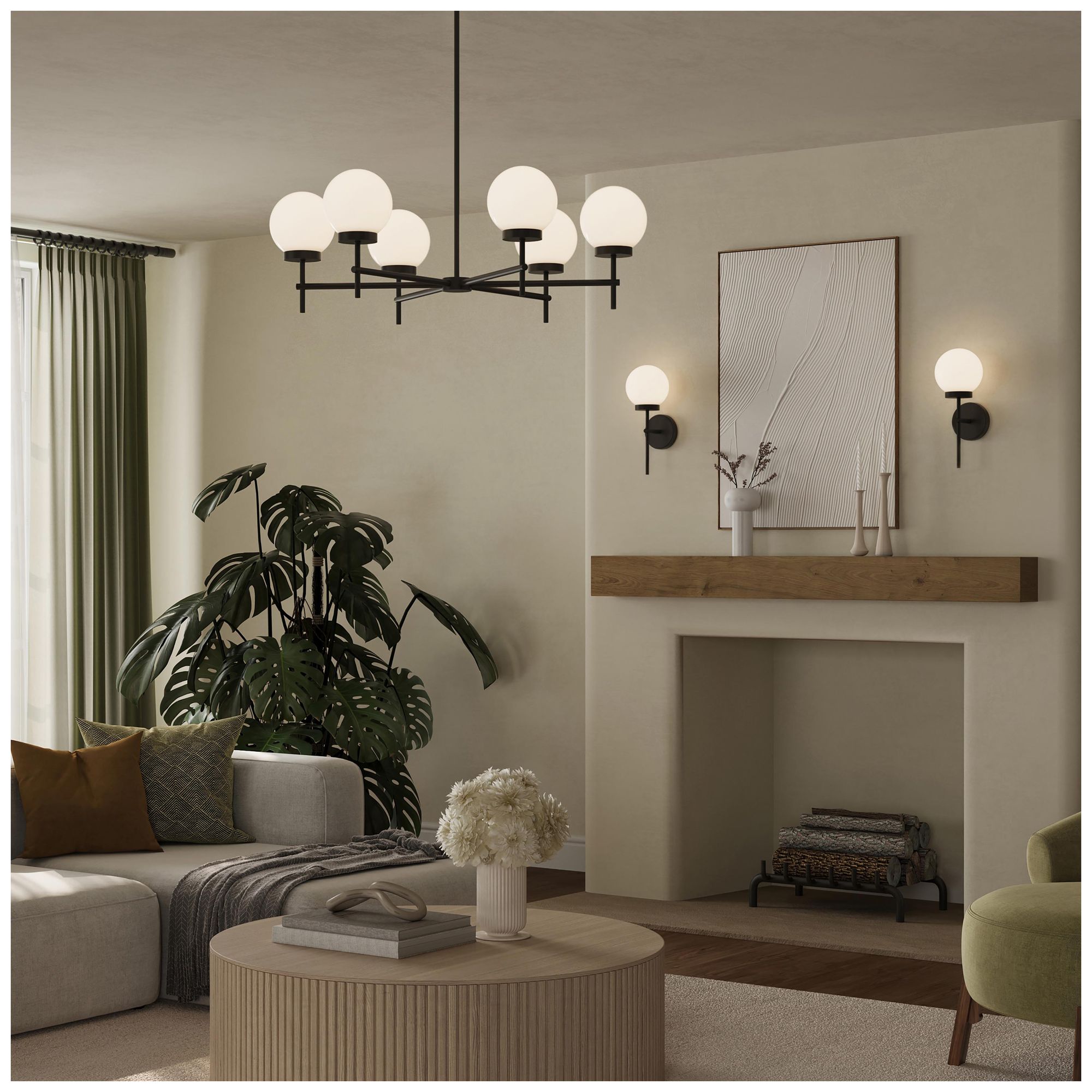 Image 3 Rigsby Six-Light  Medium Chandelier more views