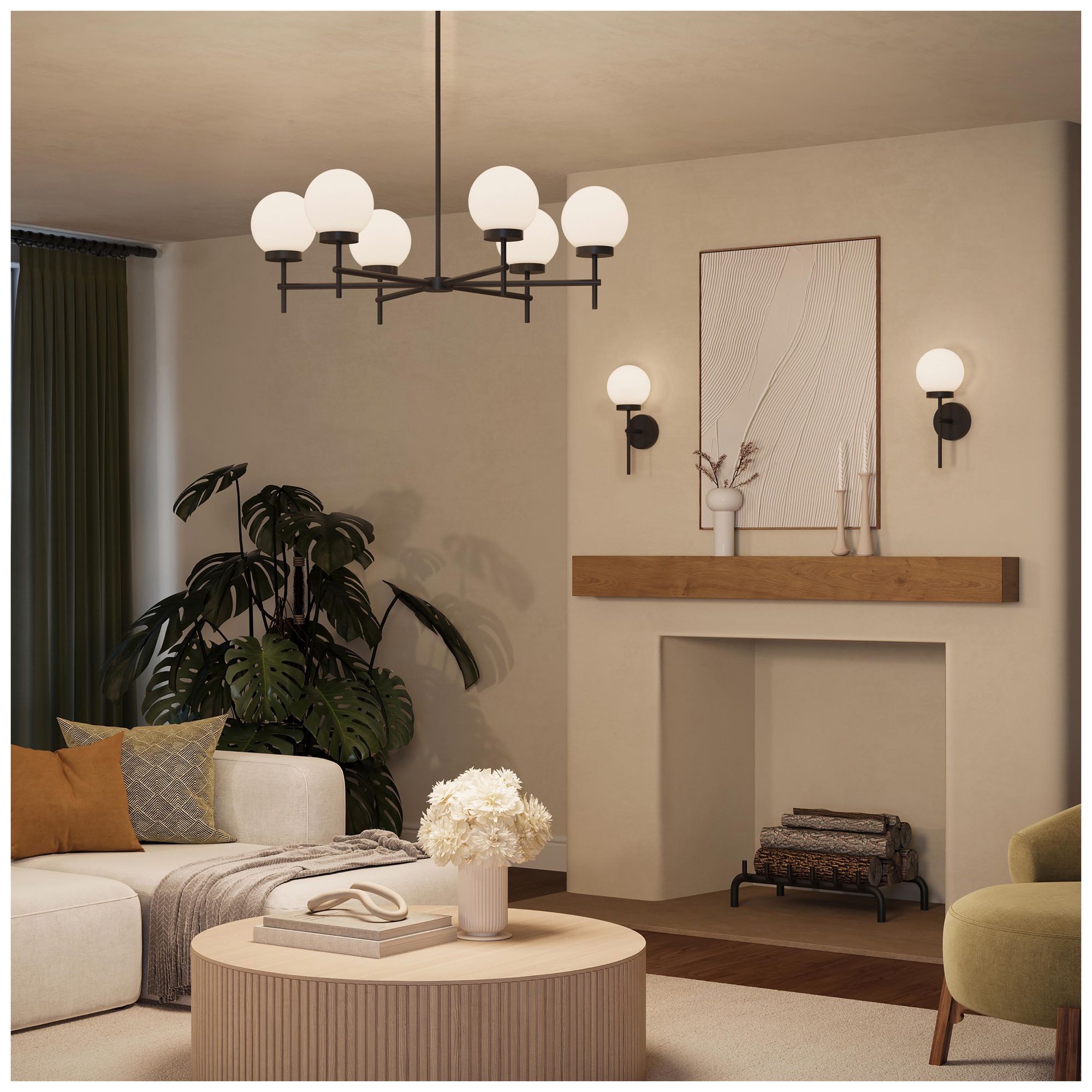 Image 5 Rigsby Six-Light  Medium Chandelier more views