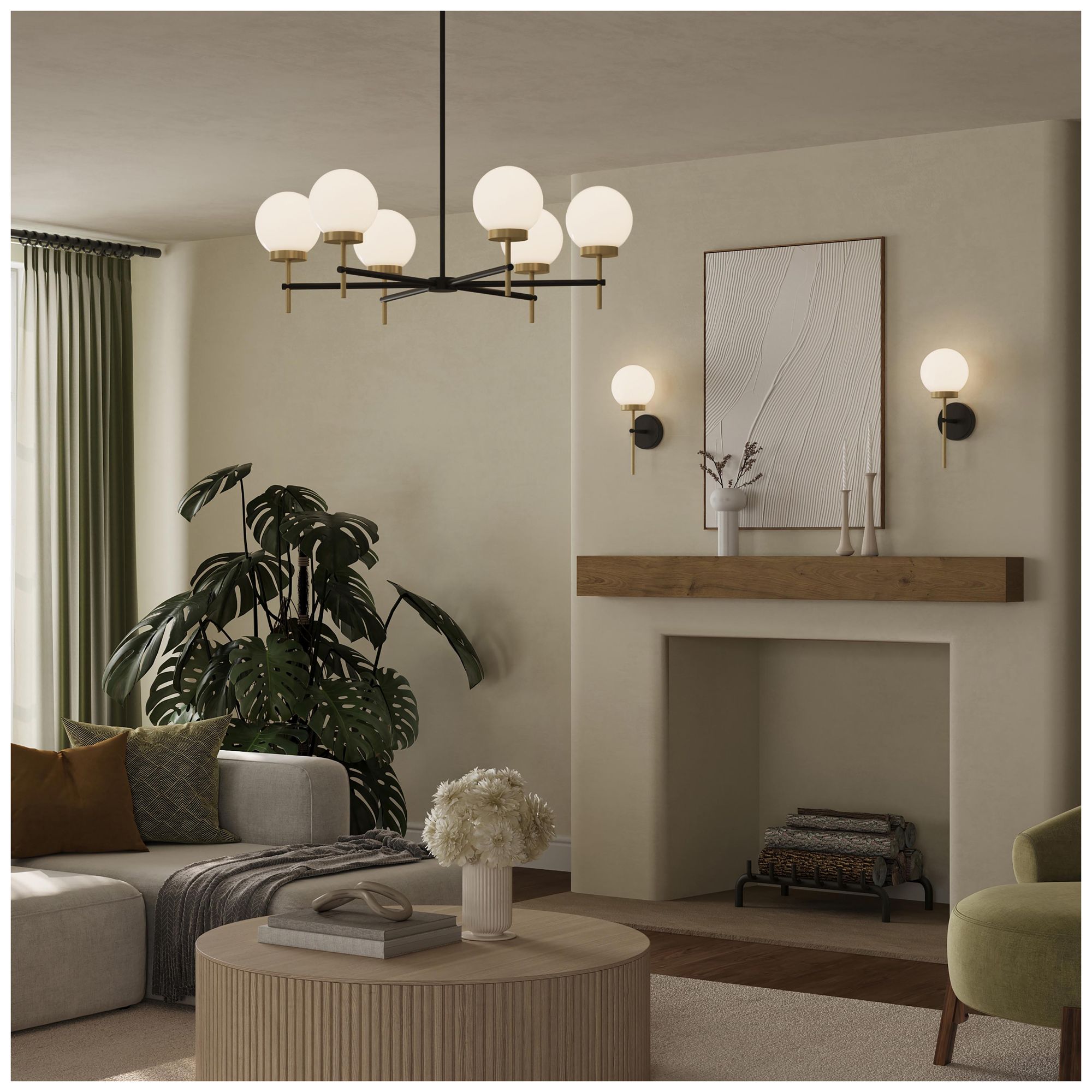 Image 3 Rigsby Six-Light  Medium Chandelier more views