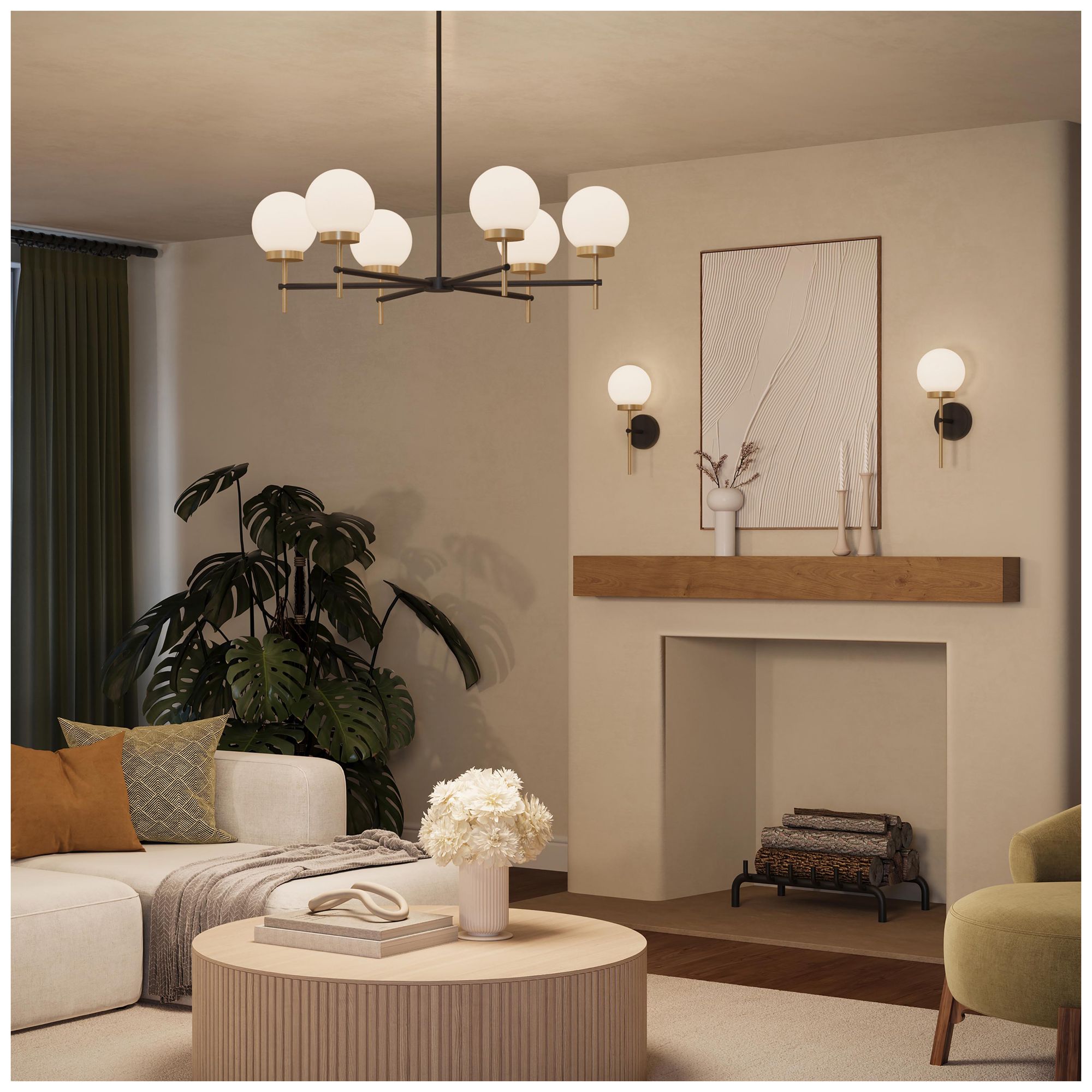 Image 5 Rigsby Six-Light  Medium Chandelier more views