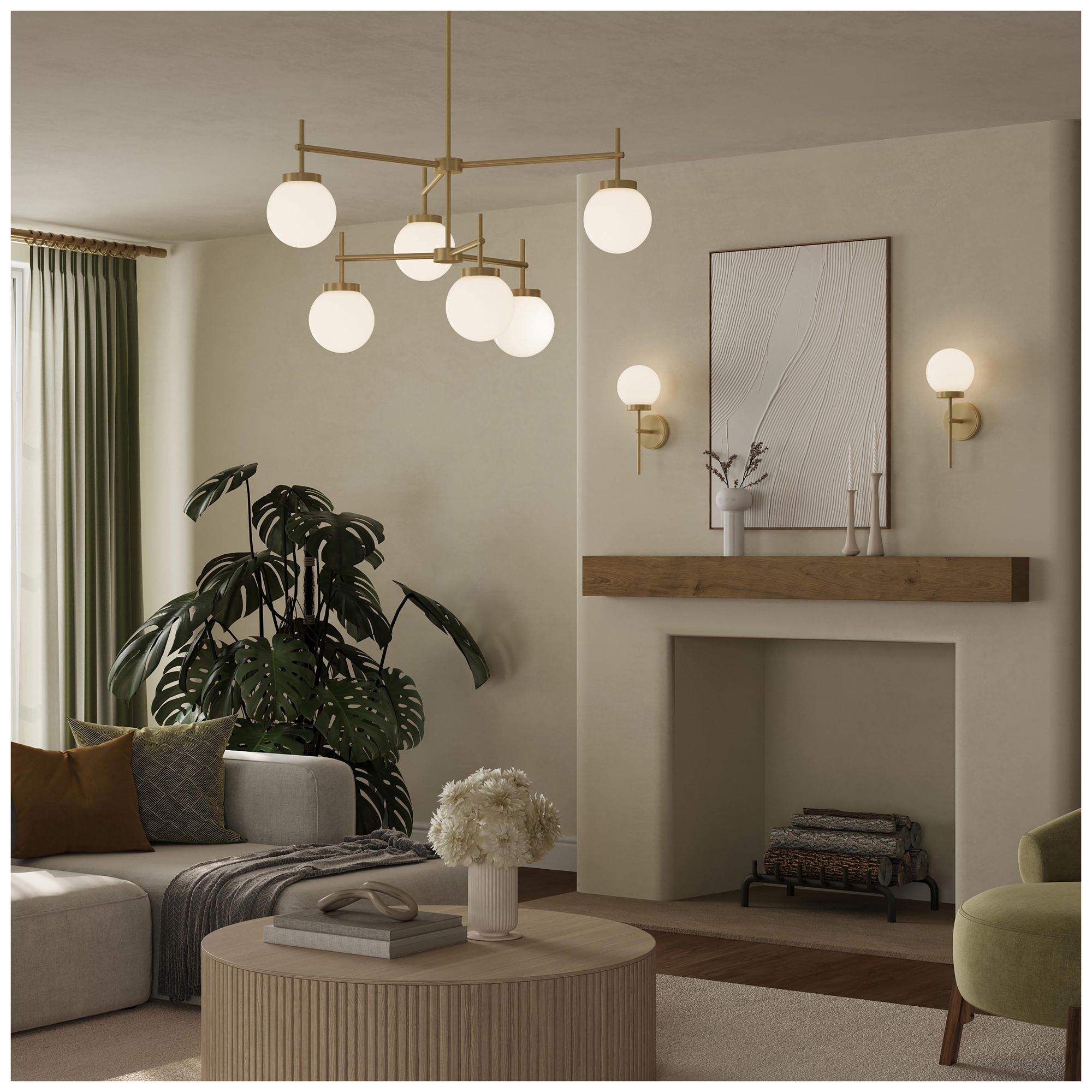 Image 4 Rigsby Six-Light  Two-Tier Chandelier more views