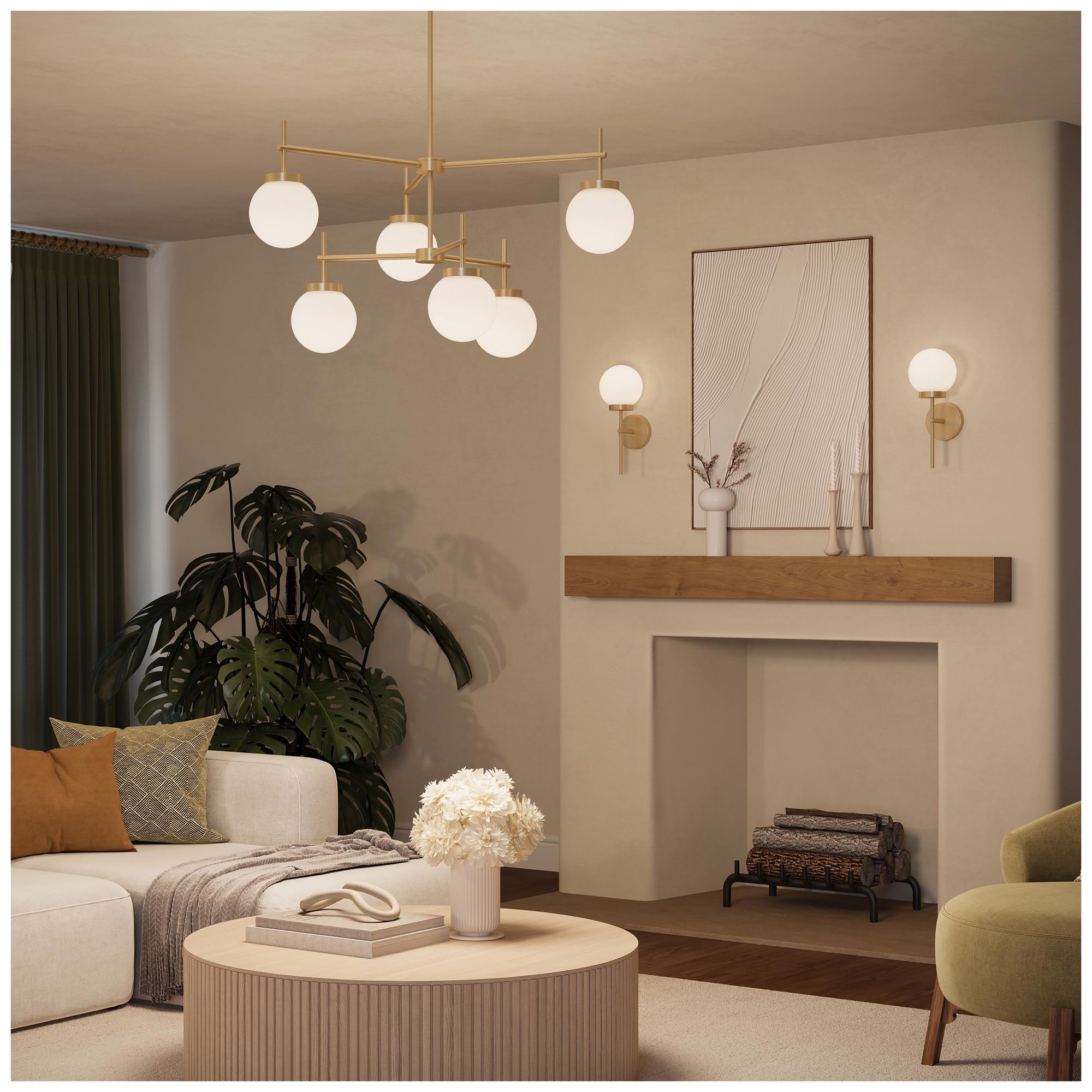 Image 5 Rigsby Six-Light  Two-Tier Chandelier more views