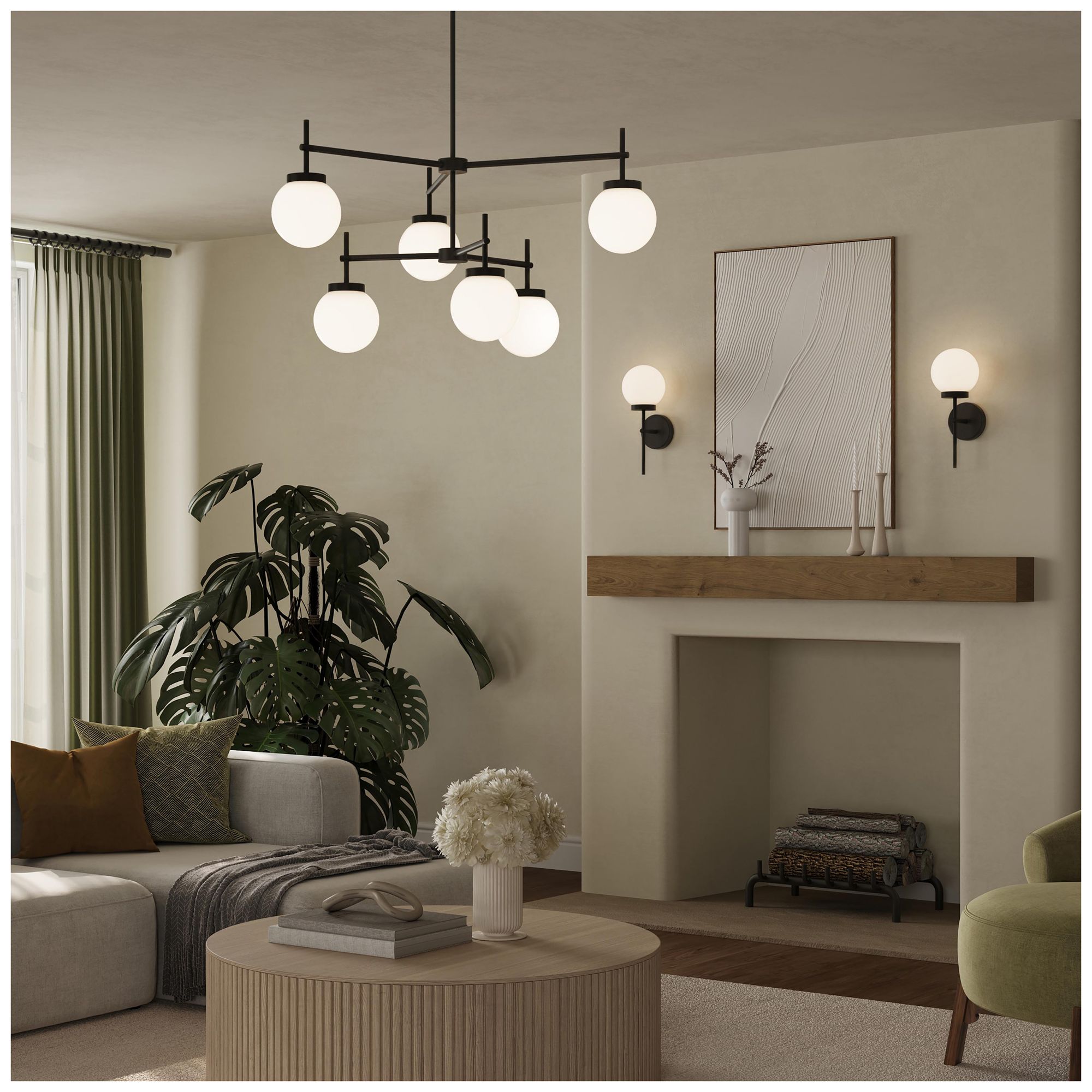 Image 3 Rigsby Six-Light  Two-Tier Chandelier more views