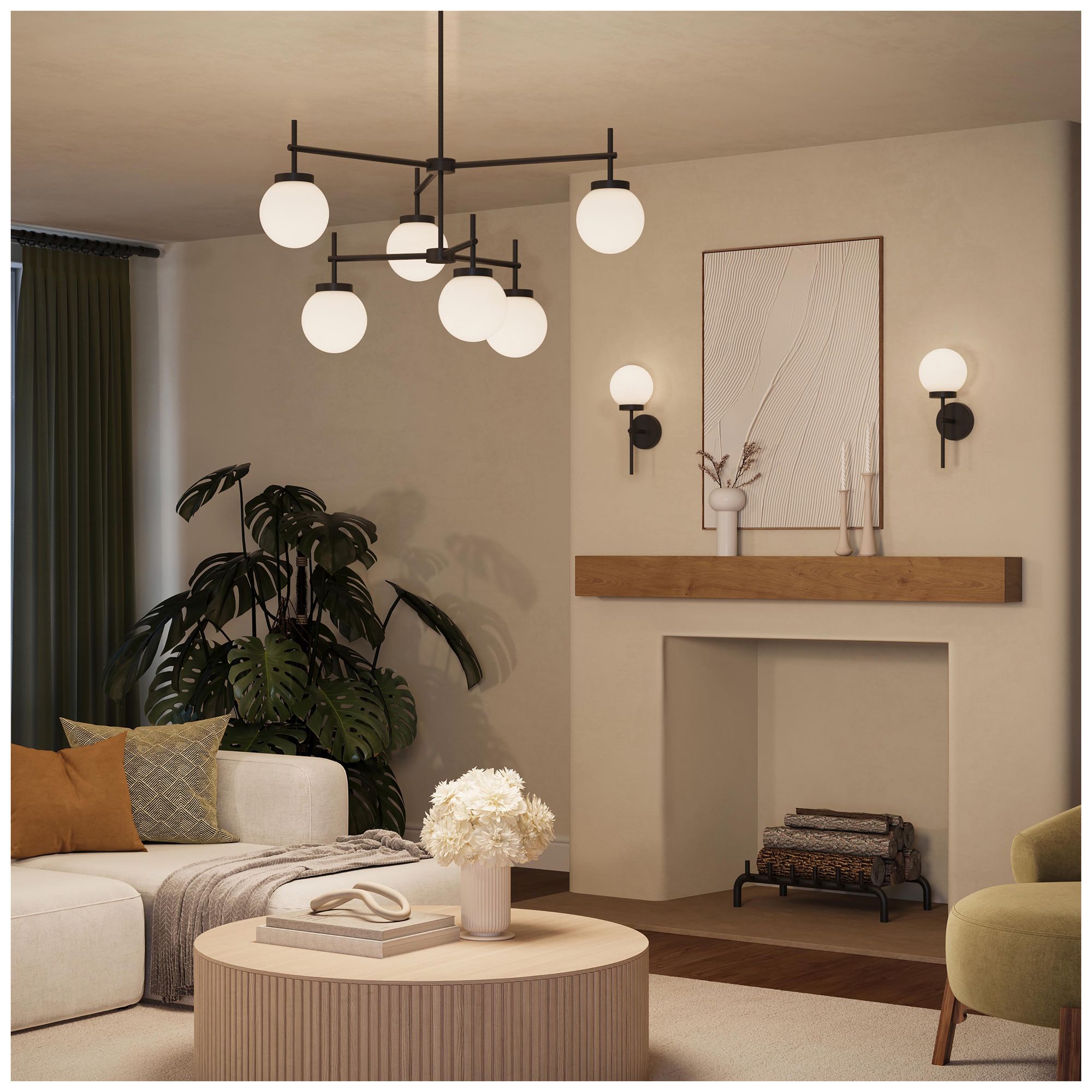 Image 5 Rigsby Six-Light  Two-Tier Chandelier more views