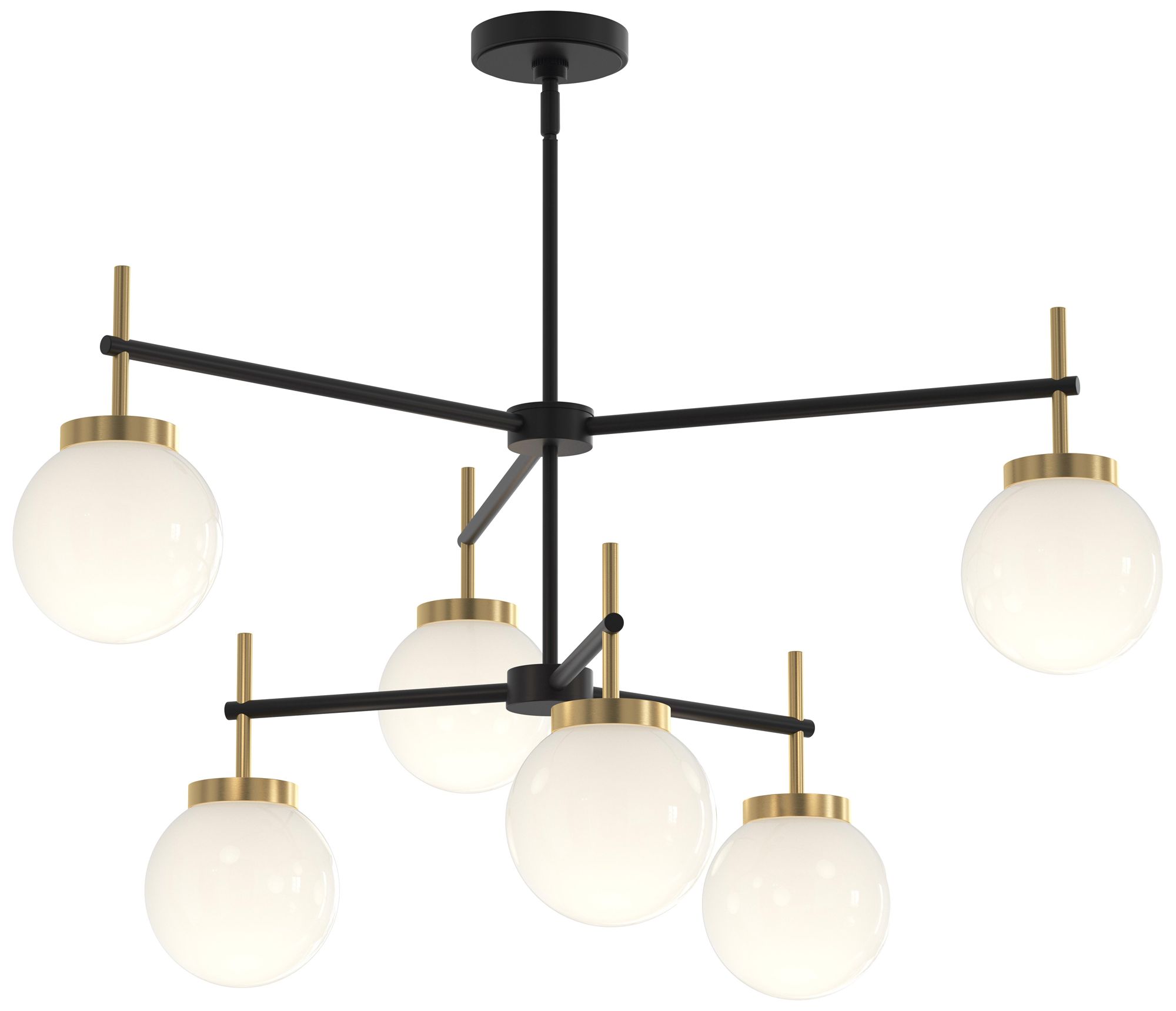 Rigsby Six-Light  Two-Tier Chandelier