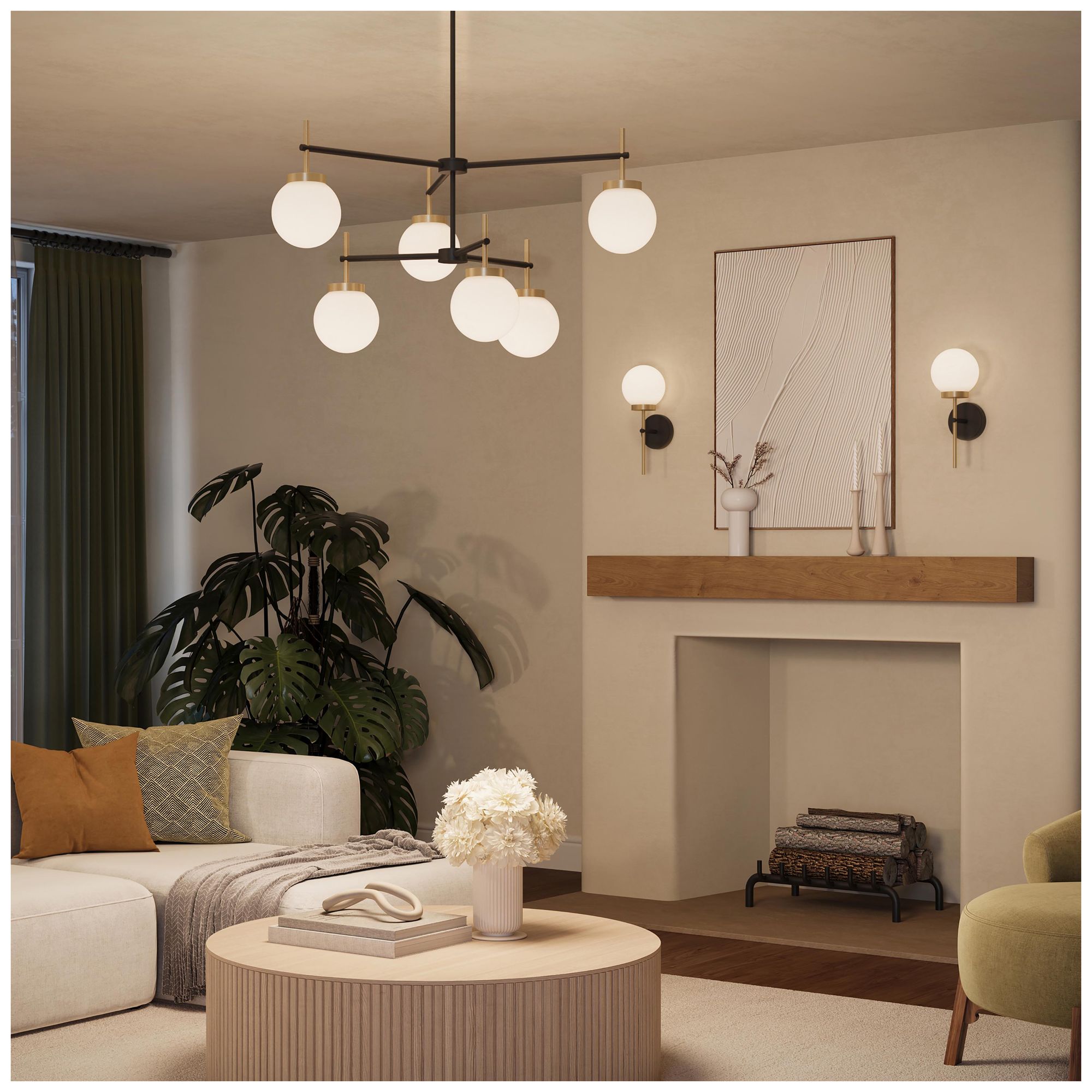 Image 5 Rigsby Six-Light  Two-Tier Chandelier more views