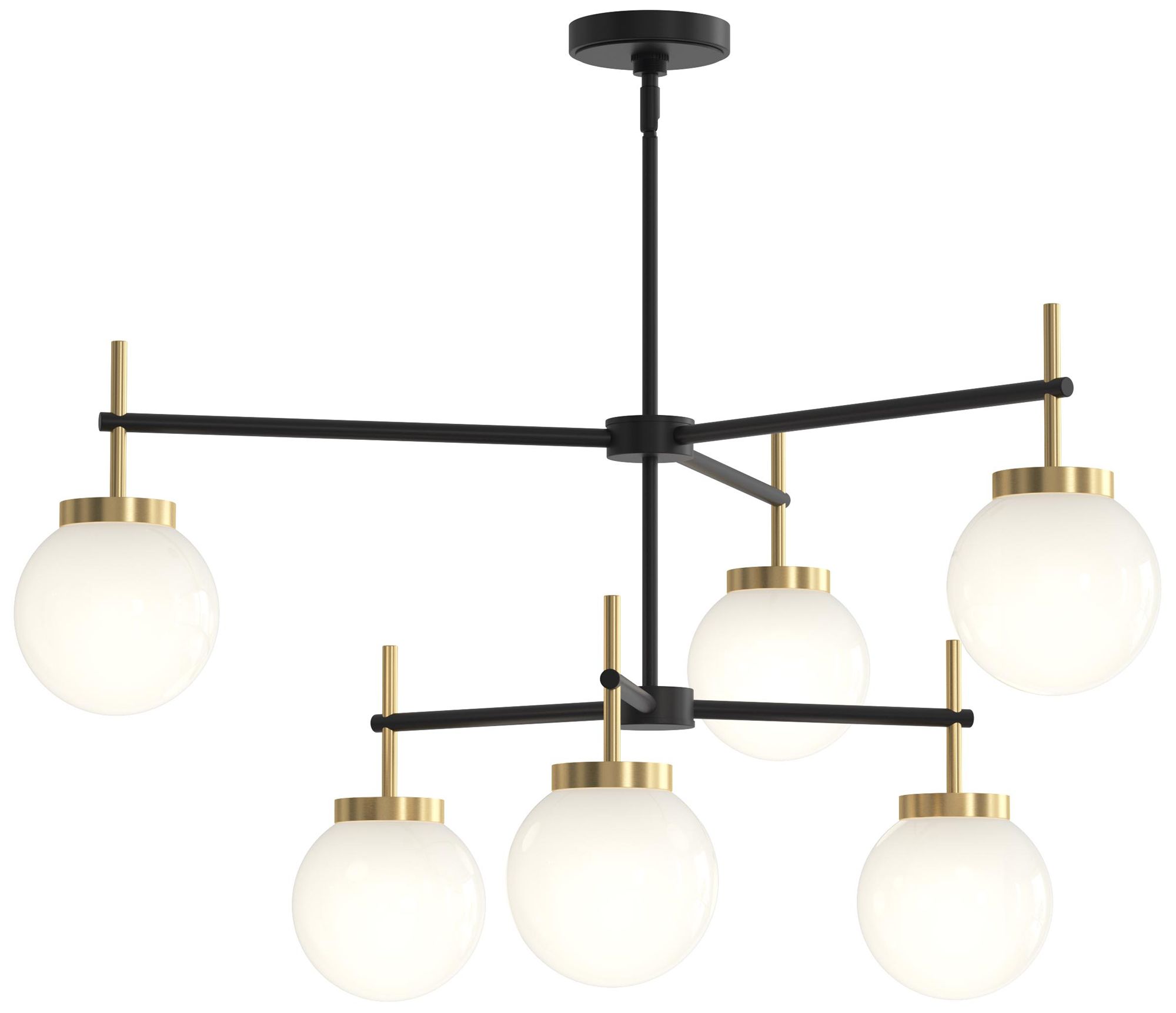 Rigsby Six-Light  Two-Tier Chandelier