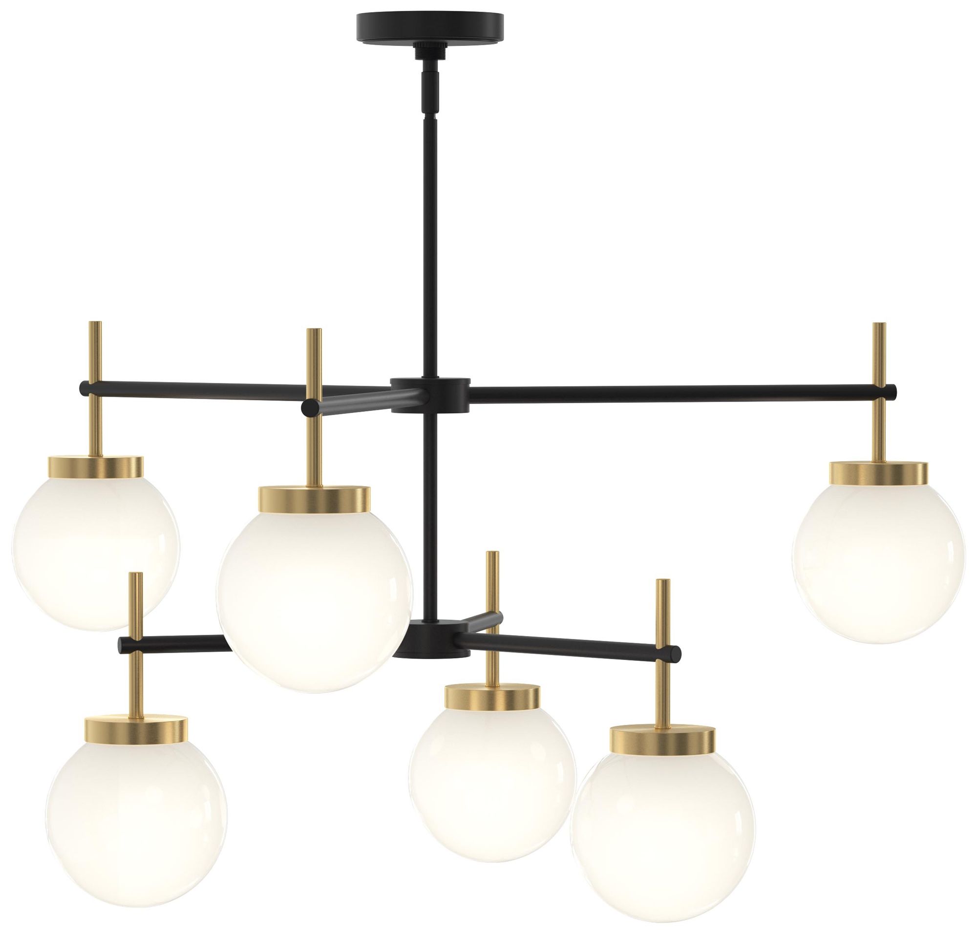 Rigsby Six-Light  Two-Tier Chandelier