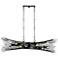 Rikki 40"W Carbon and Aged Gold Kitchen Island Light Pendant