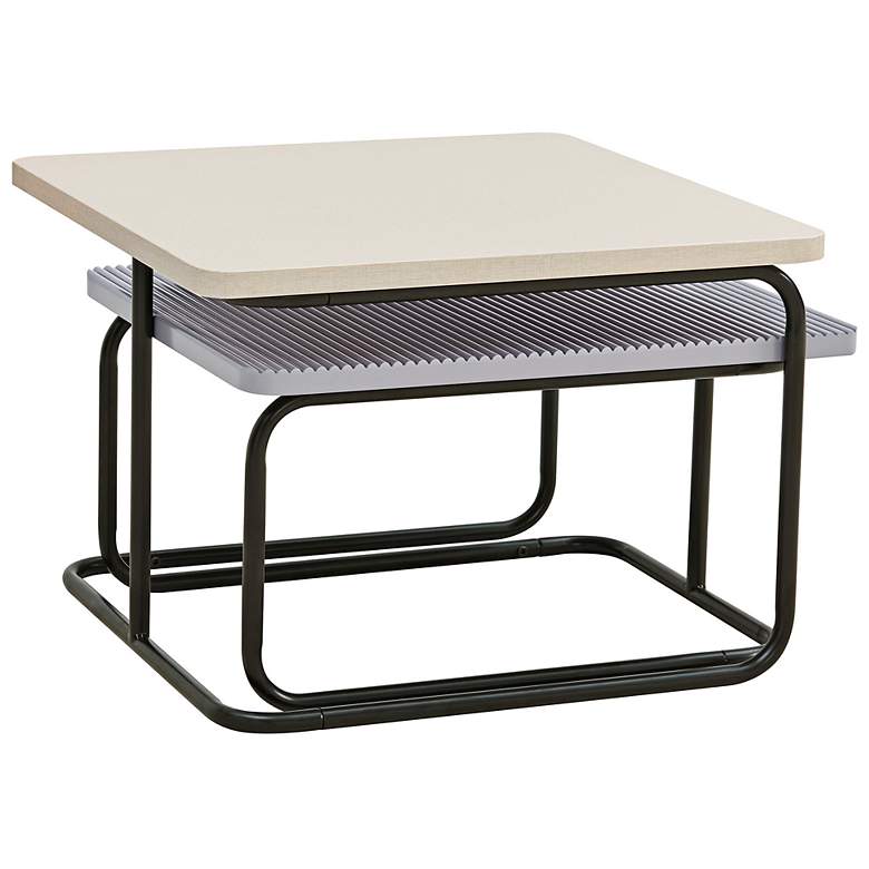 Image 7 Riley 23 1/4" Wide Cream and Gray Nesting Tables Set of 2 more views