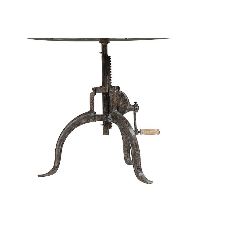 Image 4 Riley 28"W Black with Natural Wood Adjustable Coffee Table more views