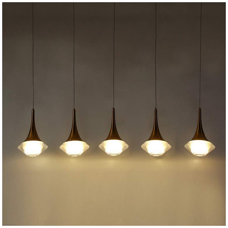 Image 4 Rilistenica 5-Light LED Acrylic Island Pendant Light more views