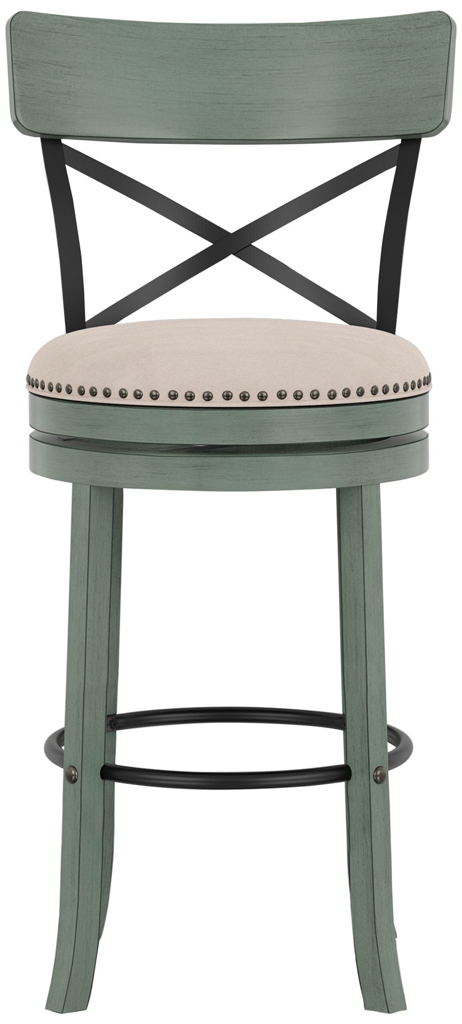 Green swivel best sale bar stools