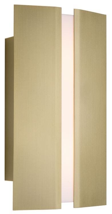 Image 2 Rima 12"H Brushed Brass LED Wall Sconce