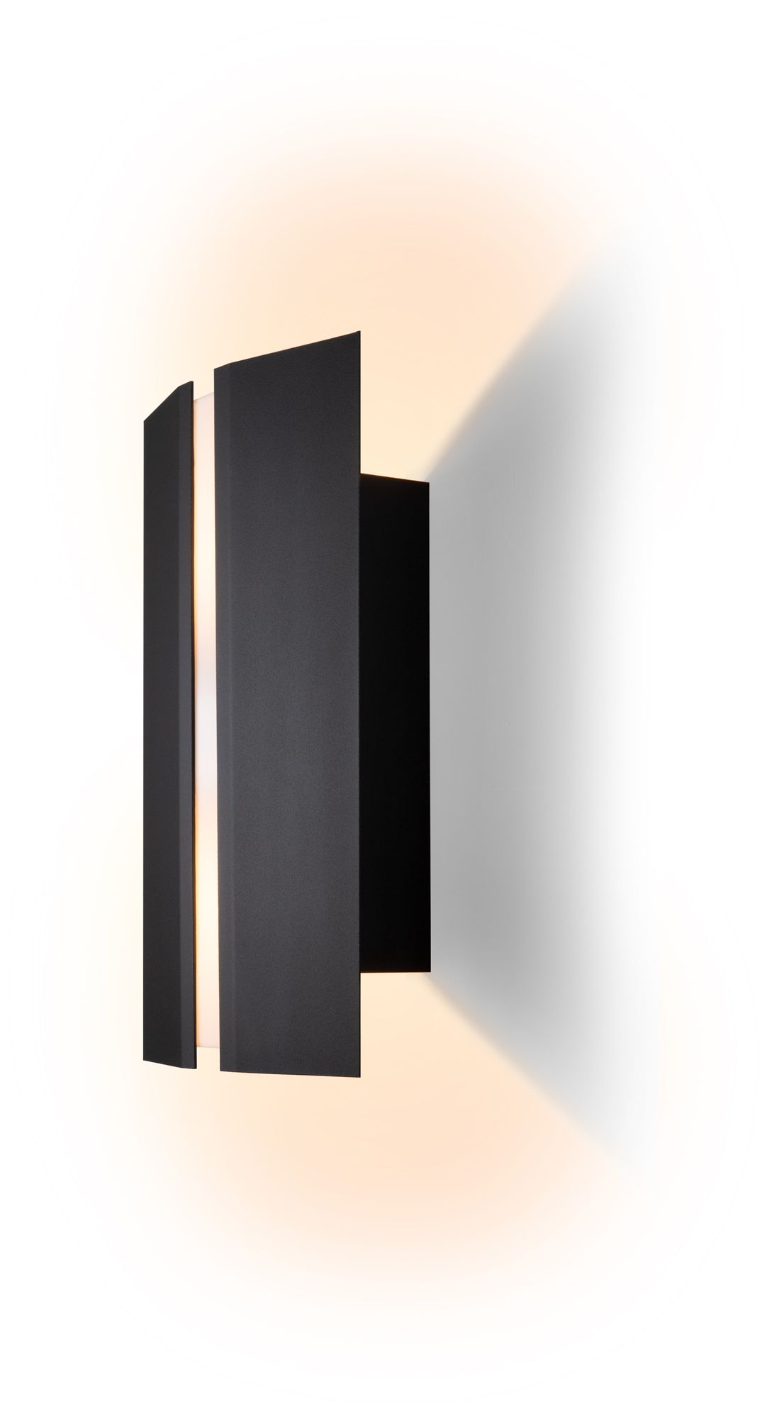 Rima Outdoor Textured Black 2700K Standard Output LED Sconce Made to Order