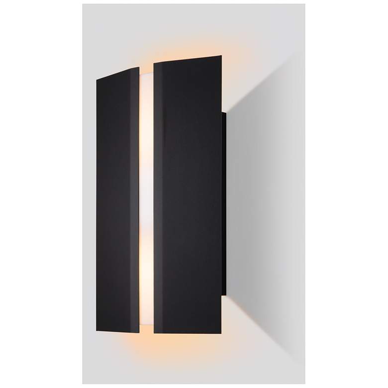 Image 1 Rima Outdoor Textured Black 3500K Standard Output LED Sconce