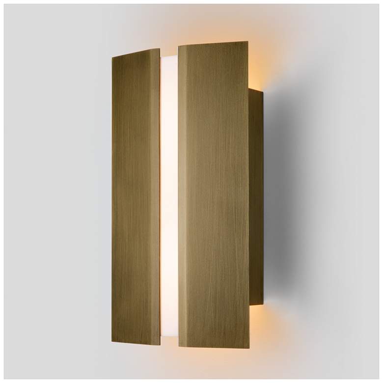 Image 1 Rima Sconce, Distressed Brass, 2700K