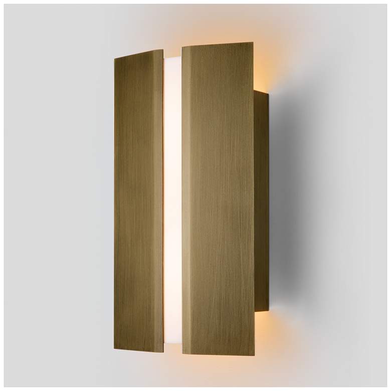 Image 1 Rima Sconce, Distressed Brass, 3000K