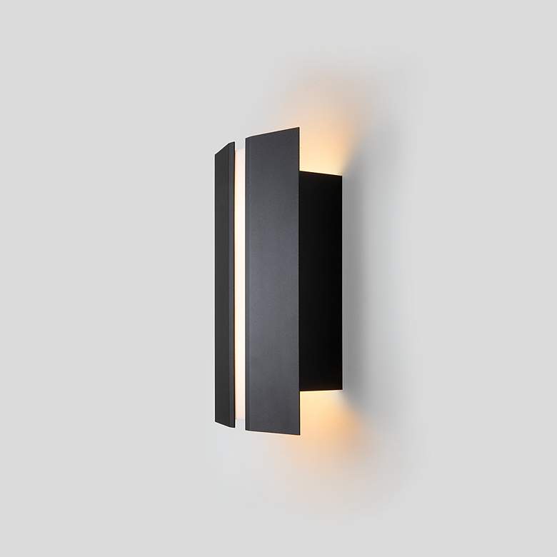 Image 3 Rima Sconce, Textured Black, 3000K more views