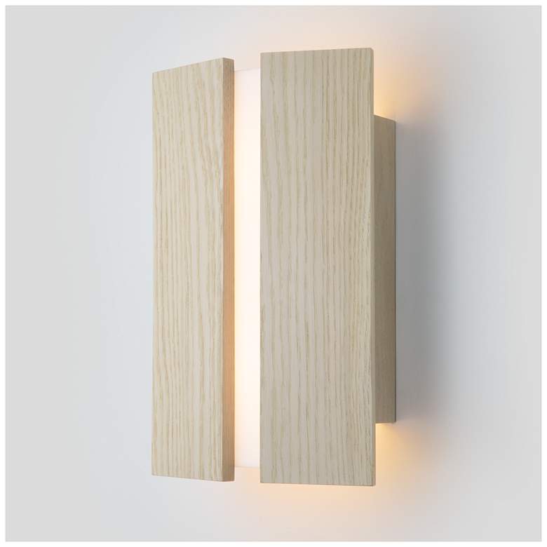 Image 1 Rima Sconce, White Washed Oak, 2700K