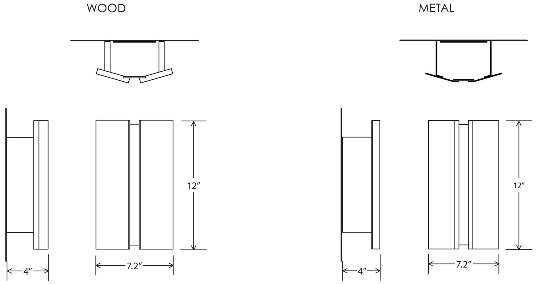 Rima Sconce, White Washed Oak, 2700K