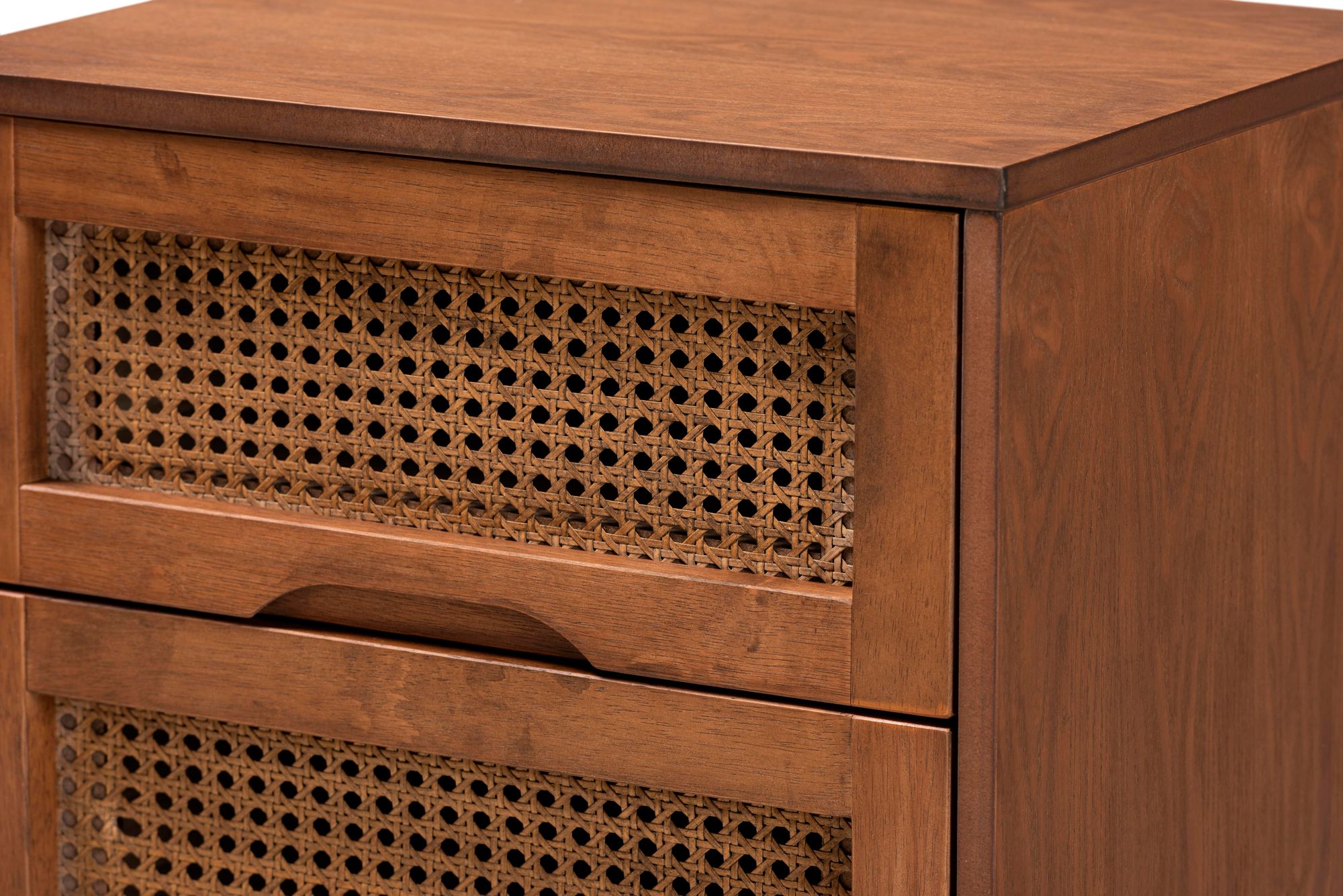 Thumbnail3 of Rina Ash Walnut Wood 3-Piece King Size Bedroom Set more views