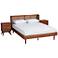 Rina Ash Walnut Wood 3-Piece Bedroom Set