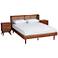 Rina Ash Walnut Wood 3-Piece  Bedroom Set