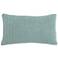 Rina Blue Surf Hand-Knitted 26" x 14" Decorative Pillow