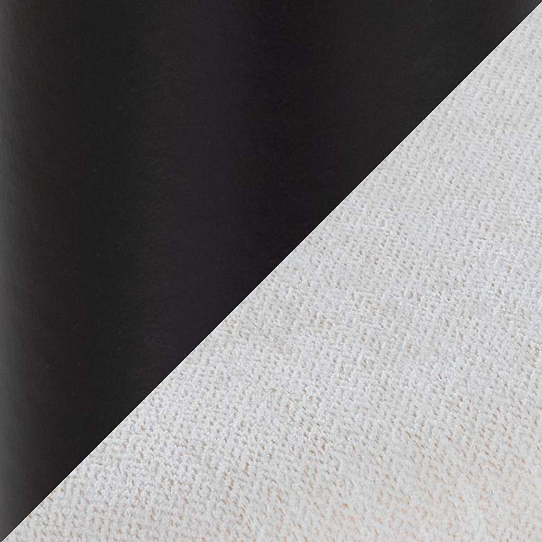Image 7 Rina Dining Chair in Black Wood and Cream Fabric by LumiSource Pair more views