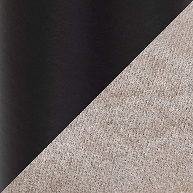 Image 7 Rina Dining Chair in Black Wood and Light Brown Fabric by LumiSource Pair more views
