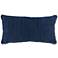 Rina Indigo Hand-Knitted 26" x 14" Decorative Pillow