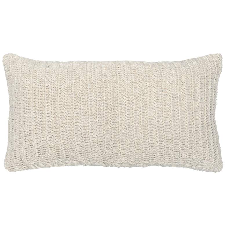 Image 2 Rina Ivory 26 inch x 14 inch Decorative Pillow